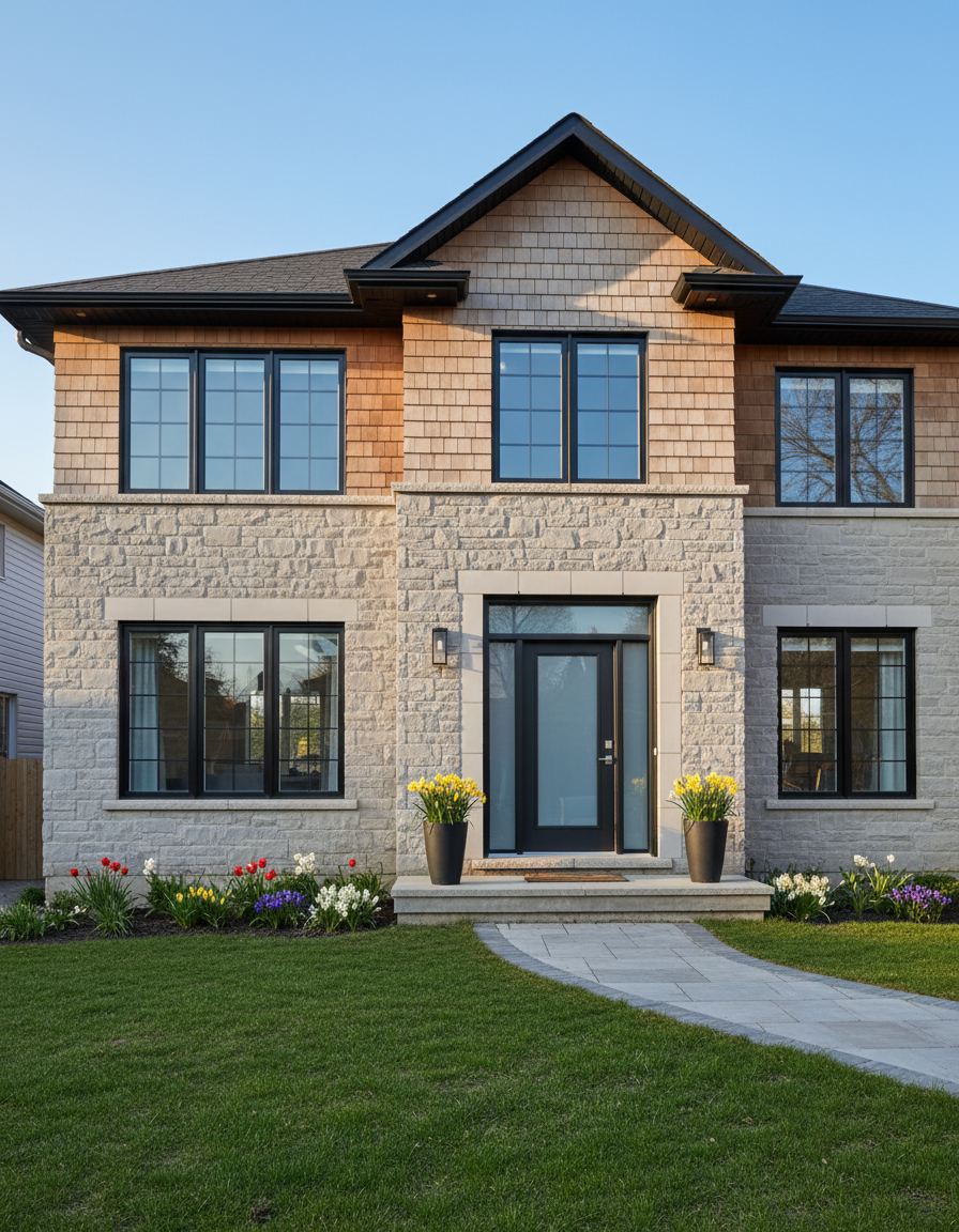 Beautiful Canadian home with new windows in spring - Quality Contracting ad